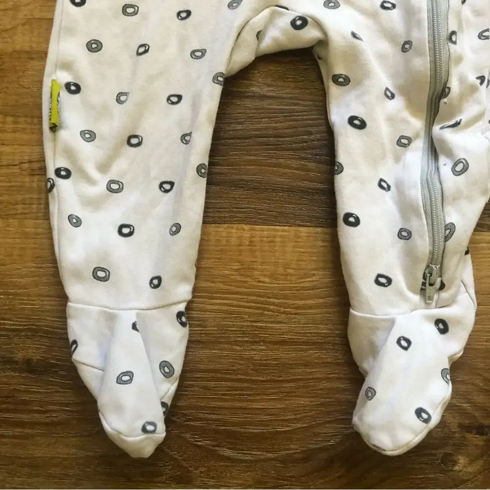 Nested Beans Zen Footie Classic and Zen Bodysuit Gently Weighted Size 6-12 M